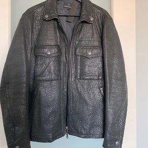 VINTAGE CALVIN KLEIN OVINE LEATHER JACKET